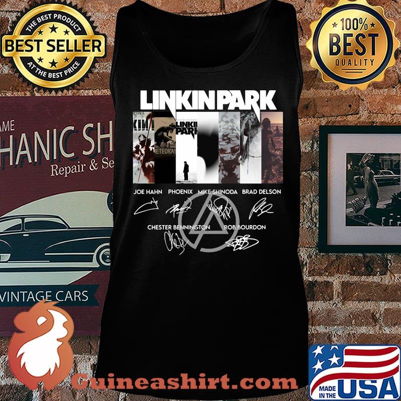 Linkin park band members signatures s Tank top