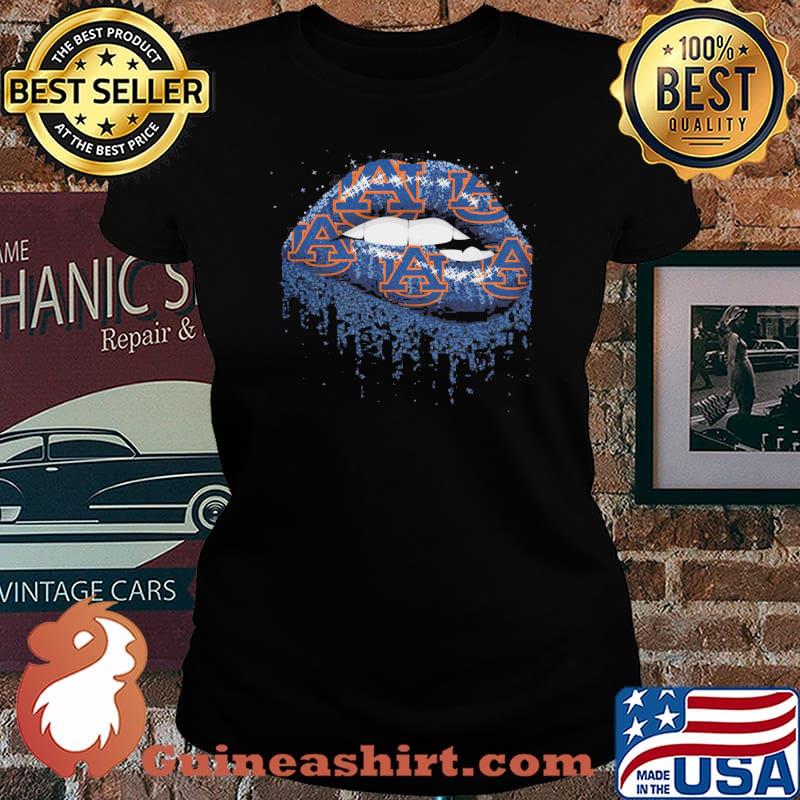 Lips auburn tigers football logo s Laides tee