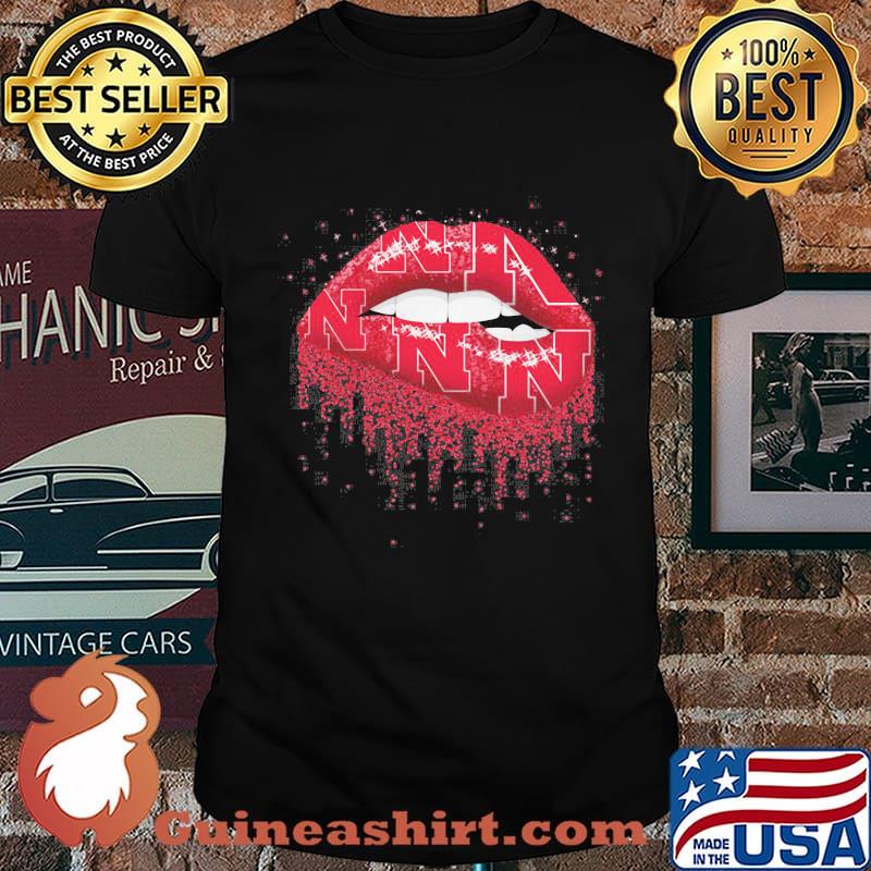 Lips nebraska cornhuskers logo shirt