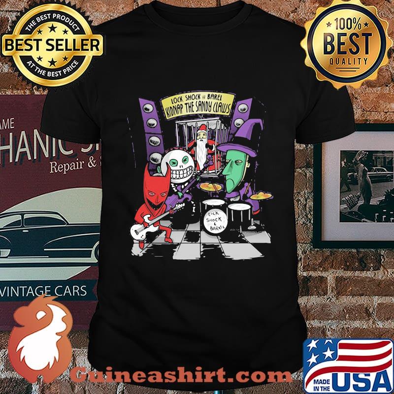Lock shock barrel kidnap the sandy claws nightmare band shirt