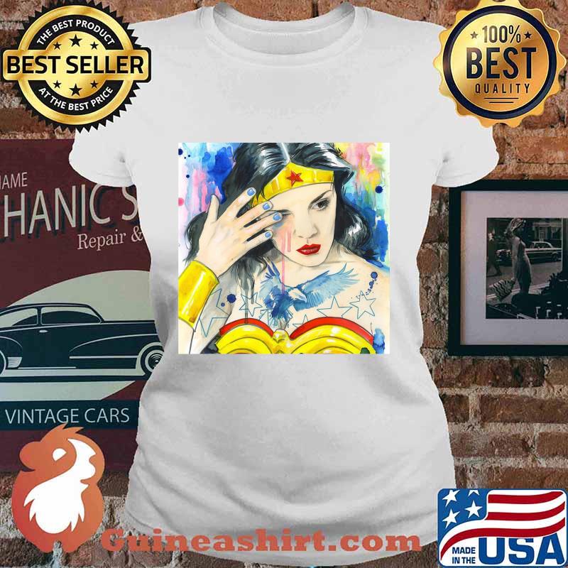 Lora zombie wonder woman art s Ladies tee