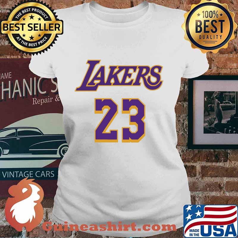 Los angeles lakers 23 lebron james s Ladies tee
