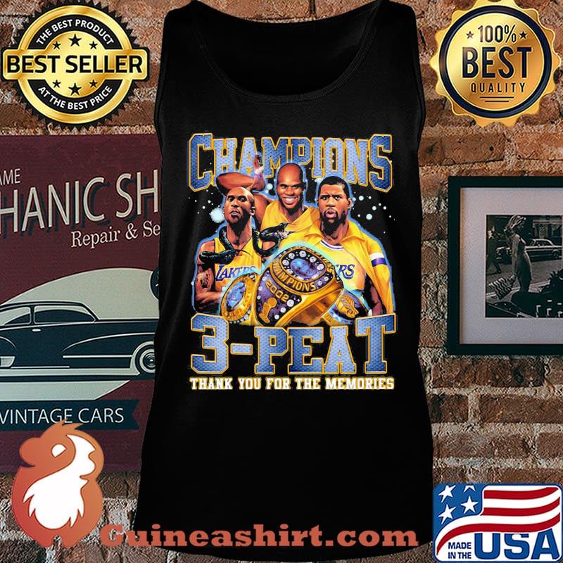 Los angeles lakers champions 3 peat thank you for the memories s Tank top