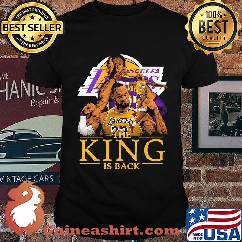 Los angeles lakers the king is back shirt