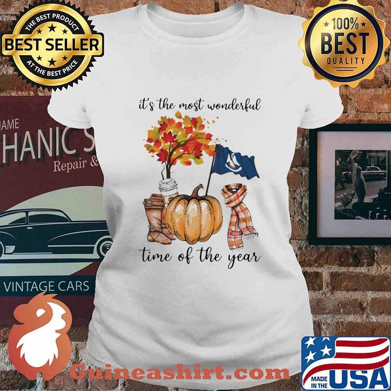 Louisiana flag it's the most wonderful time of the year leaves s Ladies tee
