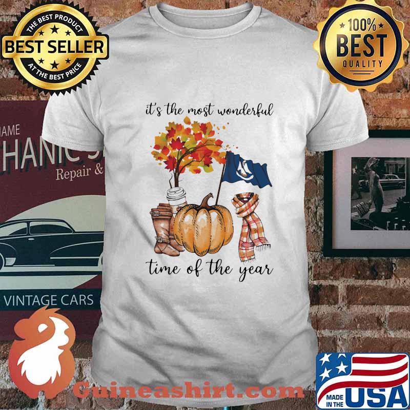 Louisiana flag it's the most wonderful time of the year leaves shirt