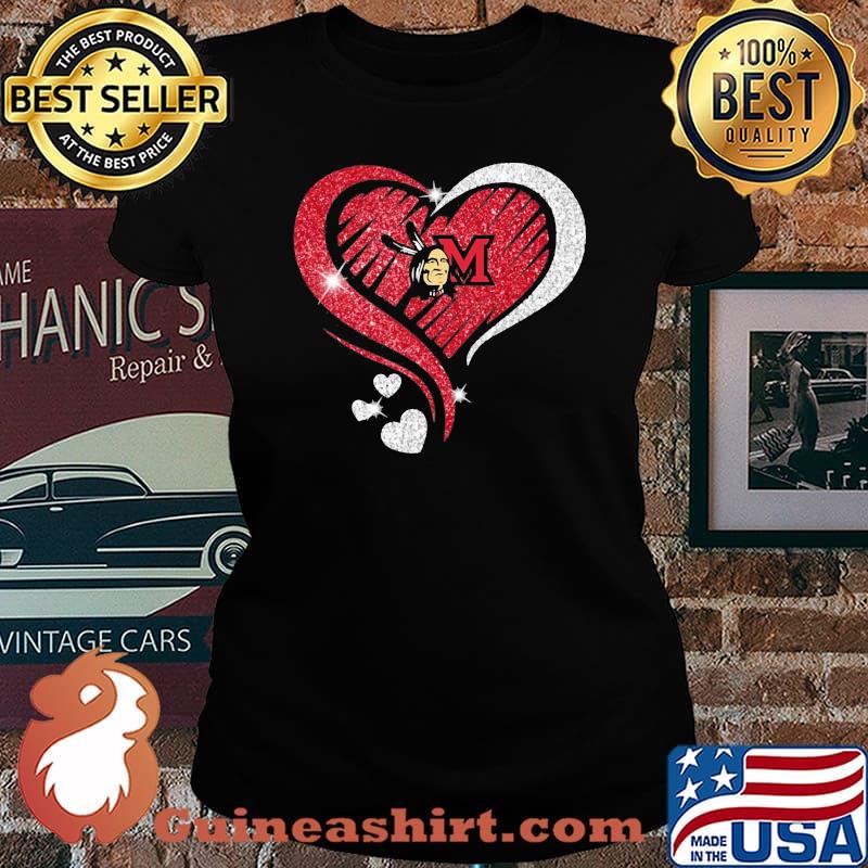 Love miami redhawks hears diamond s Laides tee