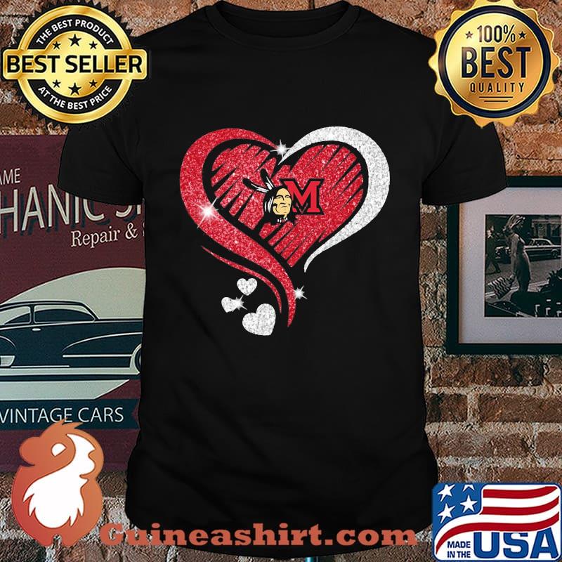 Love miami redhawks hears diamond shirt