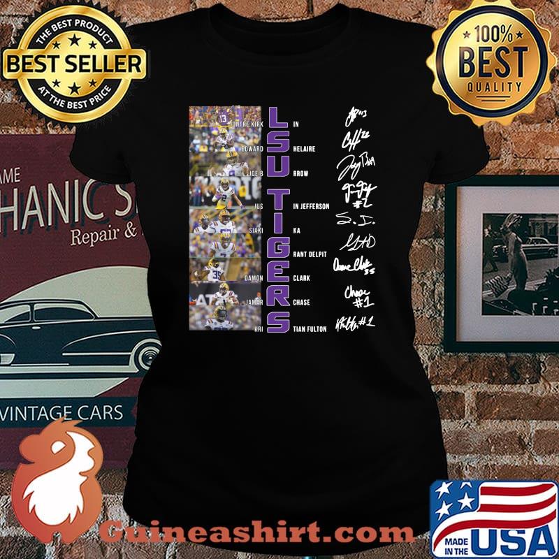 Lsu tigers football players signatures s Laides tee