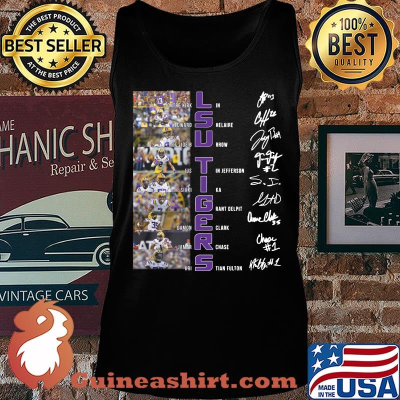 Lsu tigers football players signatures s Tank top