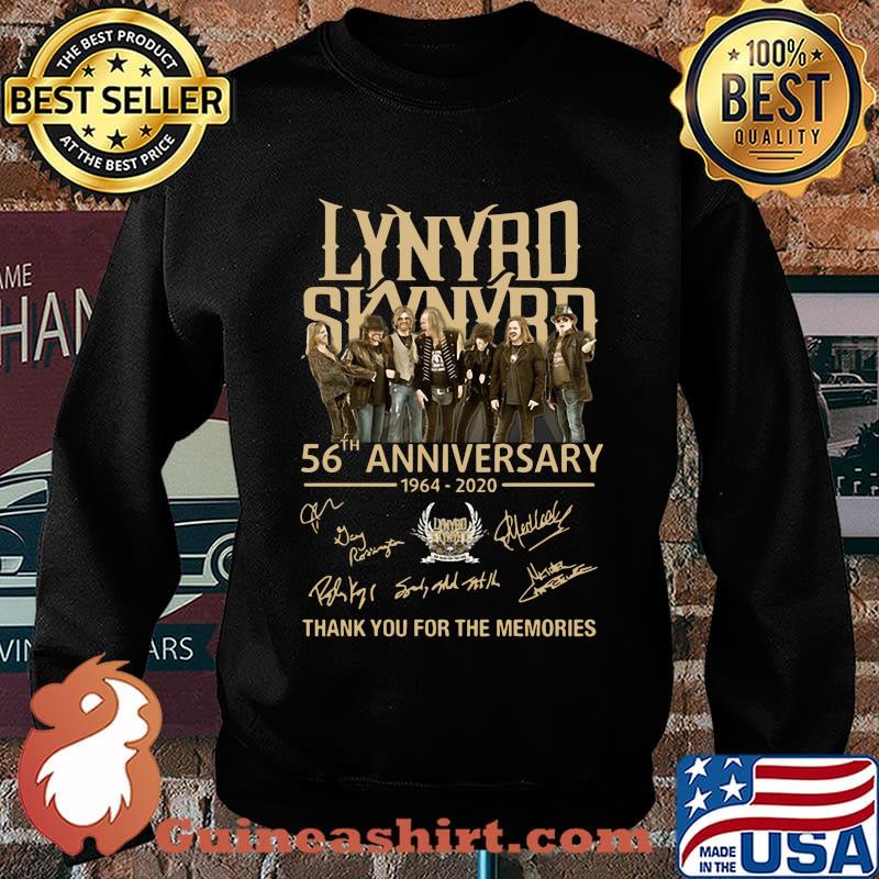 Lynyrd skynyrd 56th anniversary 1964 2020 thank you for the memories signatures s Sweater