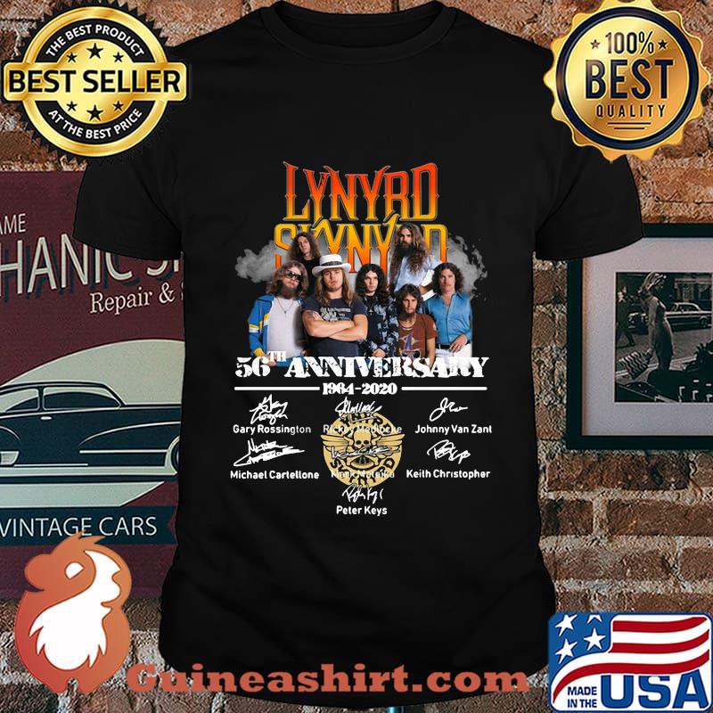 Lynyrd skynyrd 56th anniversary members signatures shirt