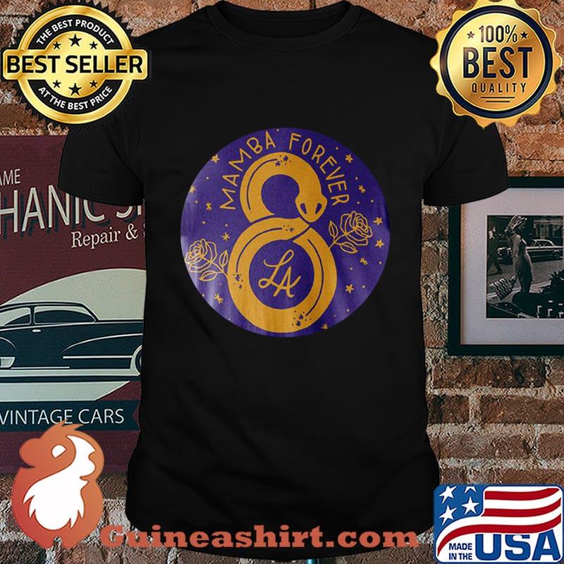 Mamba forever 8 kobe bryant los angeles lakers rose shirt