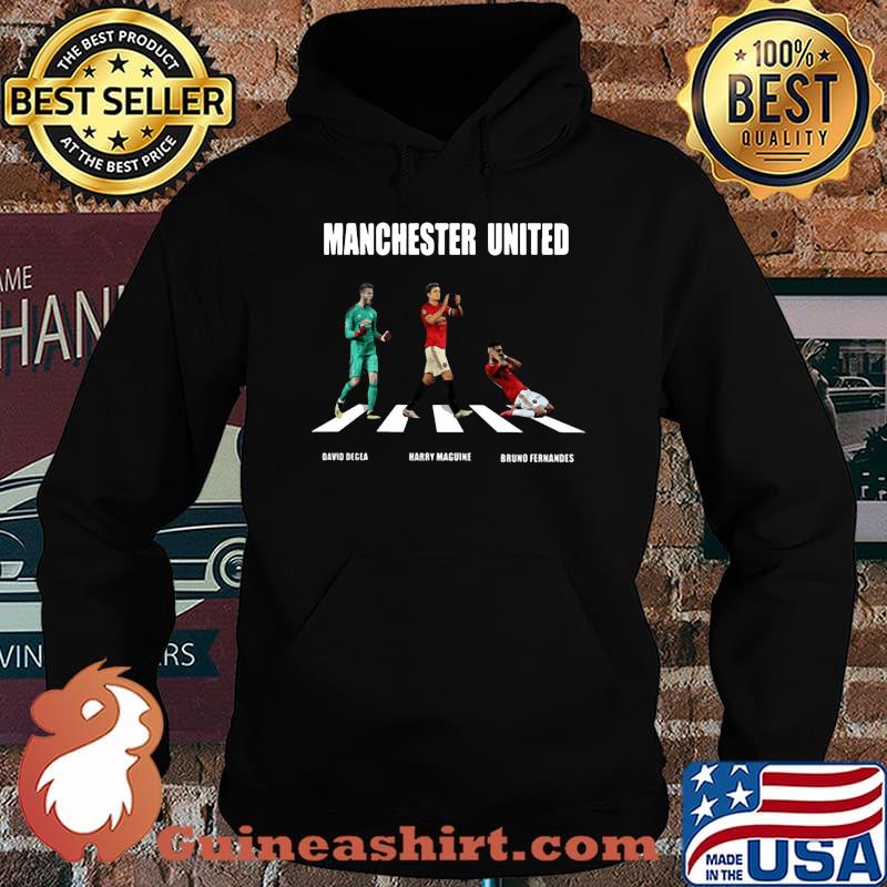 Manchester united players crossing the line s Hoodie