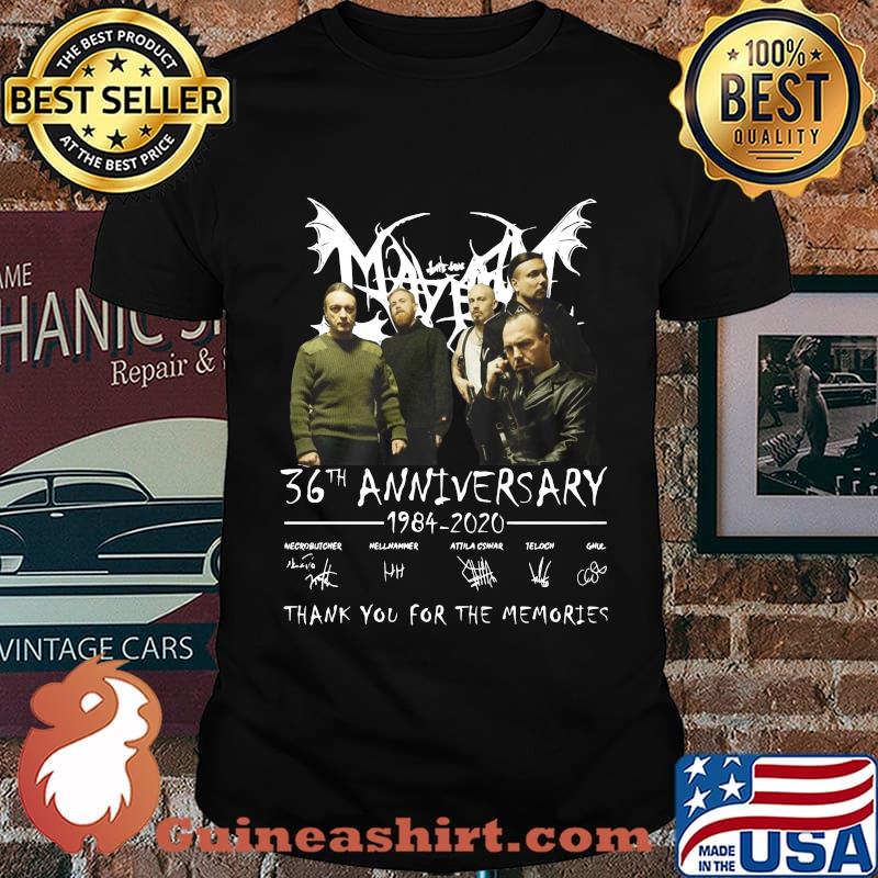 Marvel 36th anniversary 1984 2020 signature thank you for the memories shirt