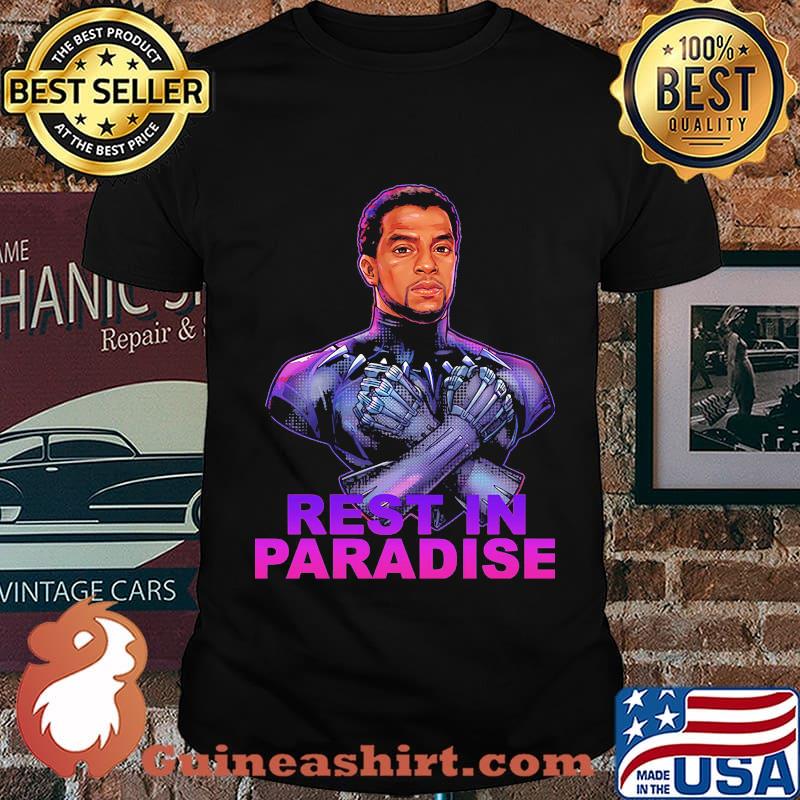 Marvel heroes black panther chadwick rest in paradise shirt