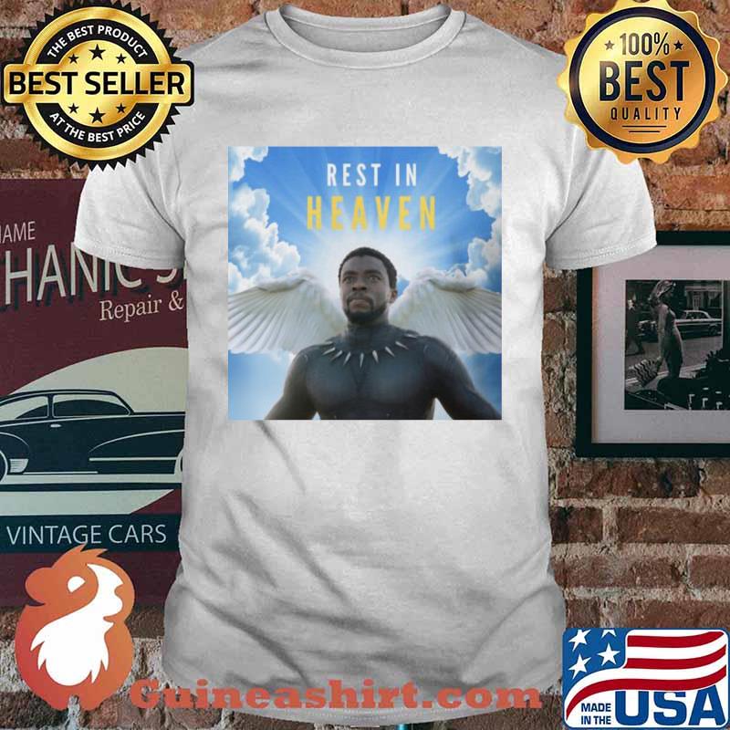 Marvel heroes black panther rip chadwick rest in heaven shirt