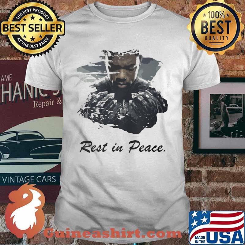 Marvel heroes black panther rip chadwick rest in peace shirt