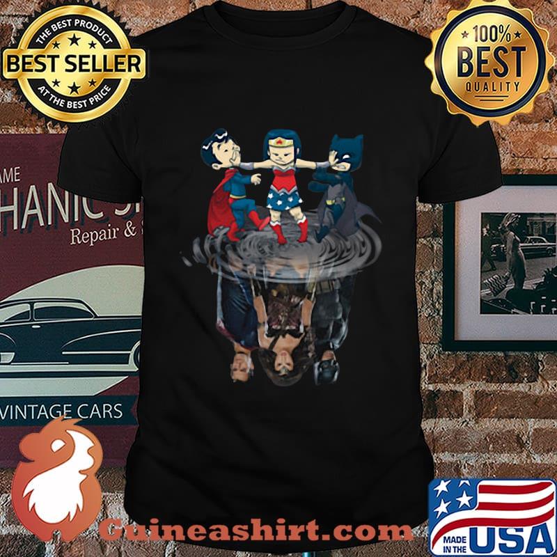 Marvel heroes chibi water reflection shirt