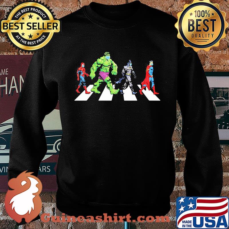 Marvel heroes wear mask abbey road s Sweater