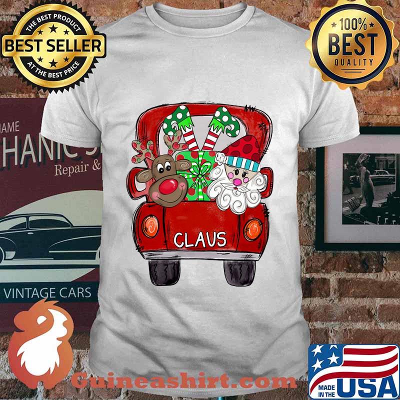Merry christmas car santa claus shirt