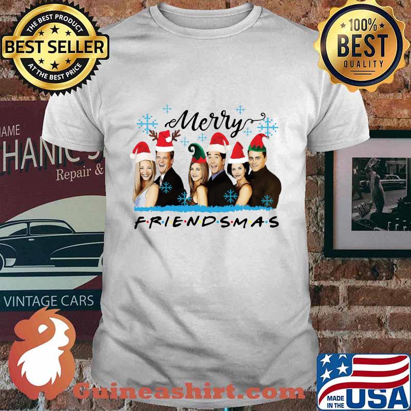 Merry christmas friendsmas snow shirt