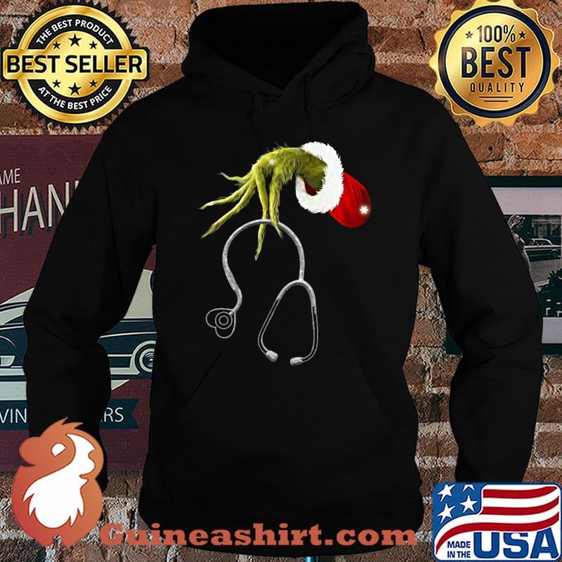 Merry christmas grinch nurse stethoscope s Hoodie
