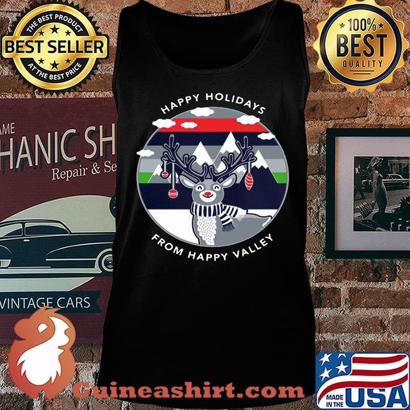 Merry christmas reindeer happy holidays from happy valley s Tank top