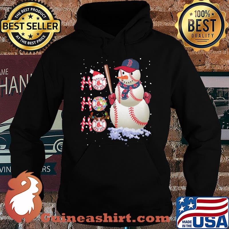 Merry christmas snowman boston red sox baseball ho ho ho s Hoodie