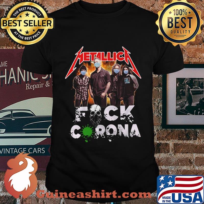 Metallica mask fuck coronavirus shirt