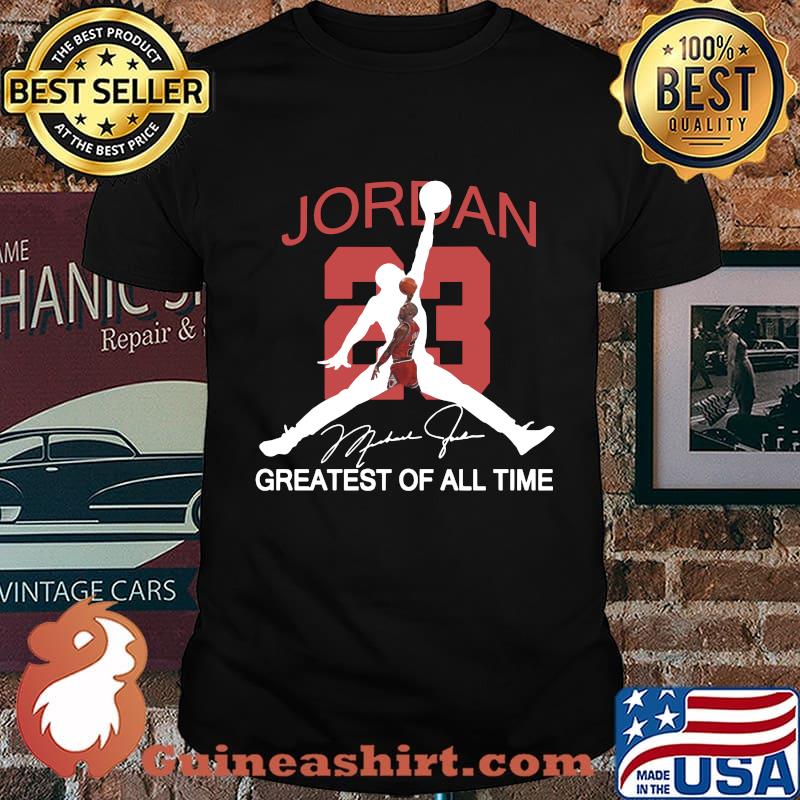 Michael jordan 23 greatest of all time signature shirt
