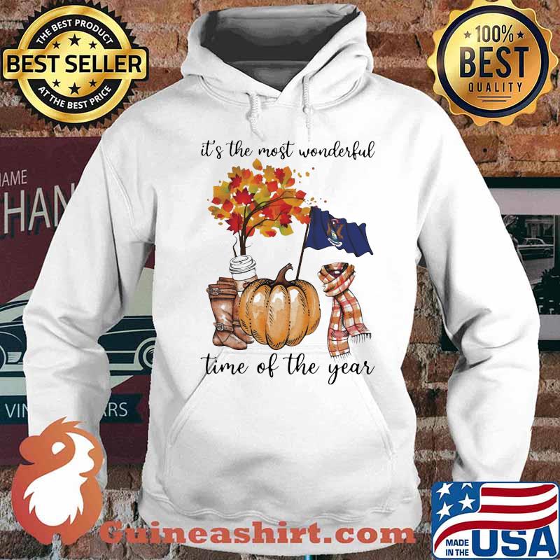 Michigan flag it's the most wonderful time of the year leaves s Hoodie