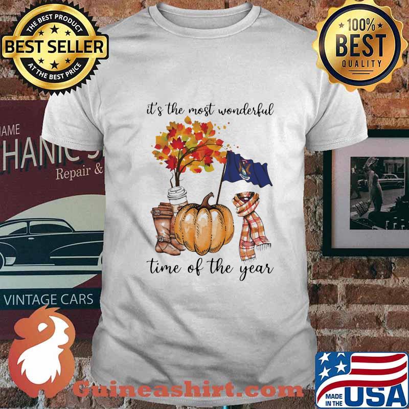 Michigan flag it's the most wonderful time of the year leaves shirt