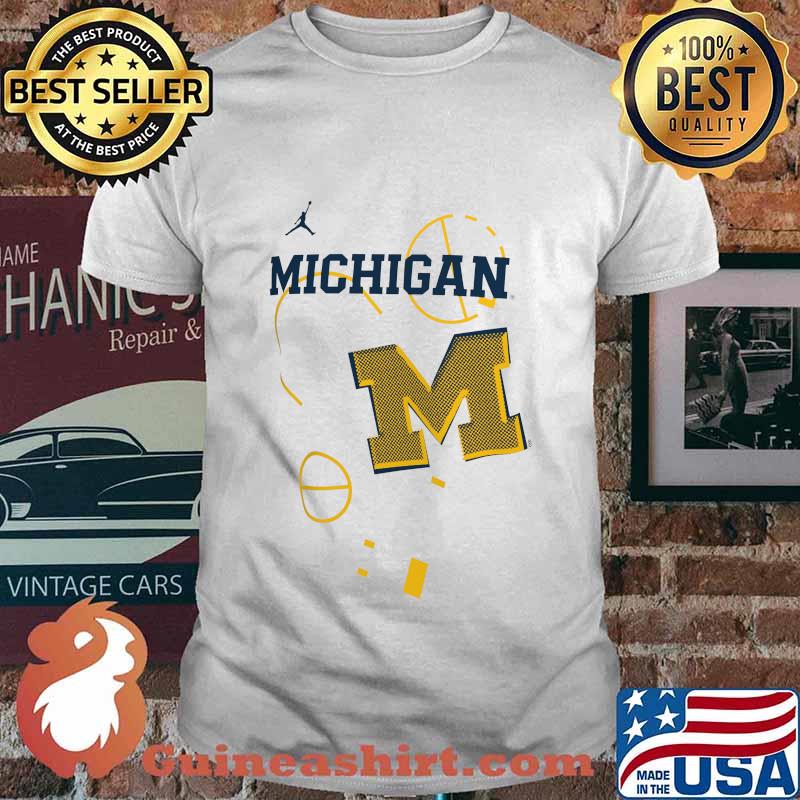 Michigan wolverines basketball logo shirt