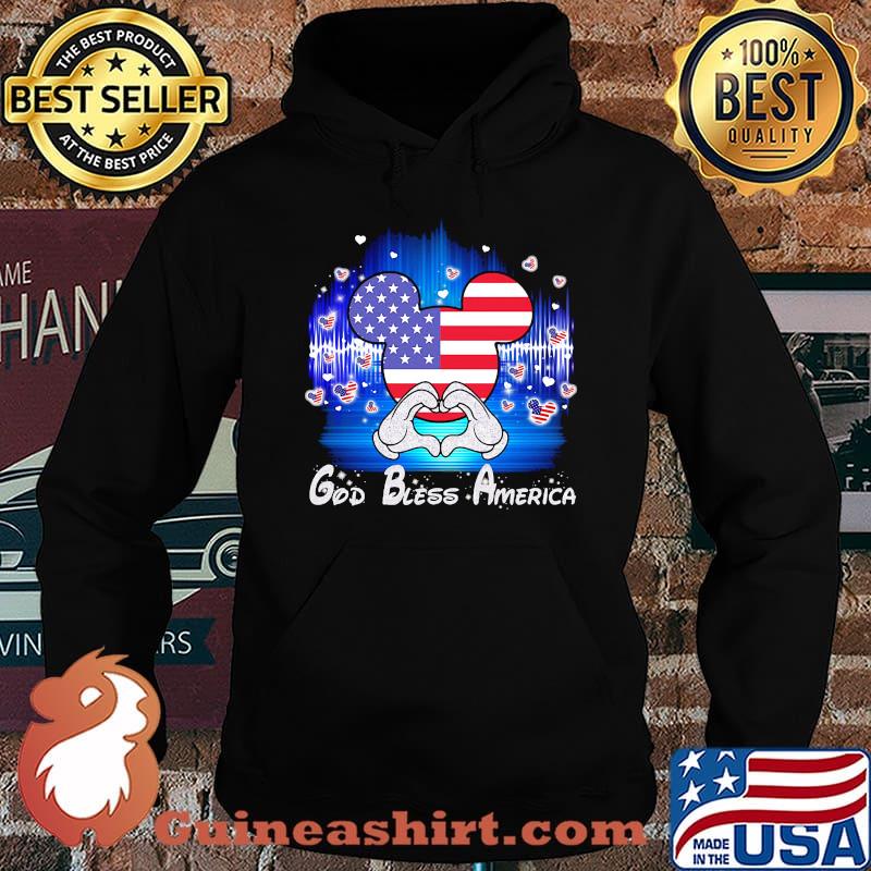 Mickey mouse god bless american 4th july independence day s Hoodie