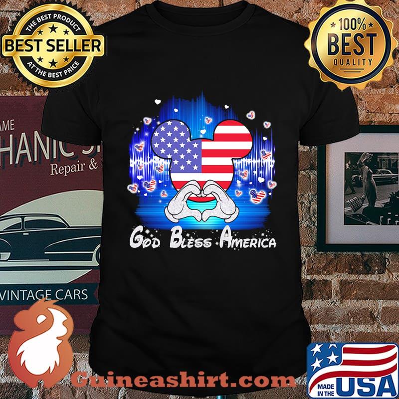 Mickey mouse god bless american 4th july independence day shirt