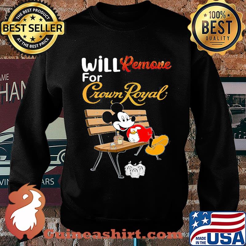 Mickey mouse will remove for crown royal s Sweater