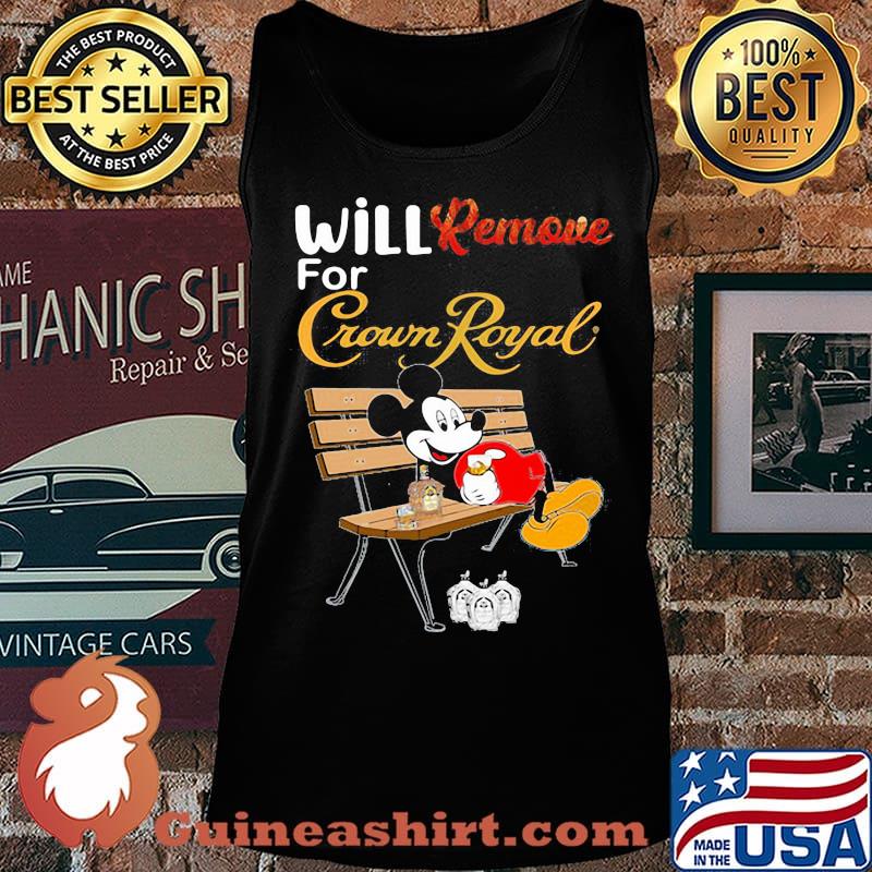 Mickey mouse will remove for crown royal s Tank top