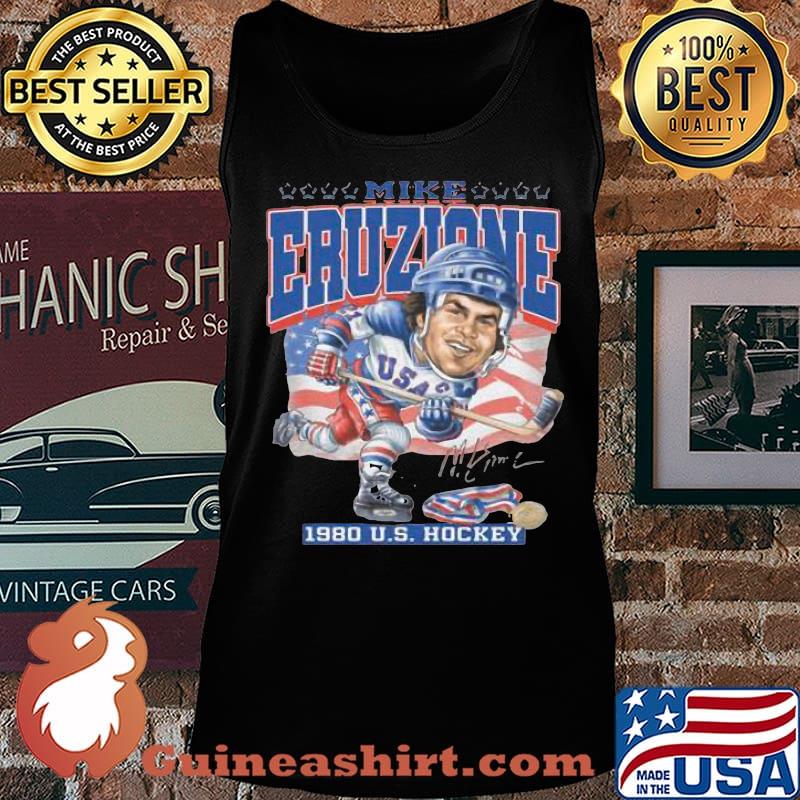 Mike eruzione 1980 us hockey american flag s Tank top