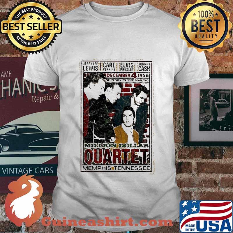 Million dollar quartet memphis tennessee shirt