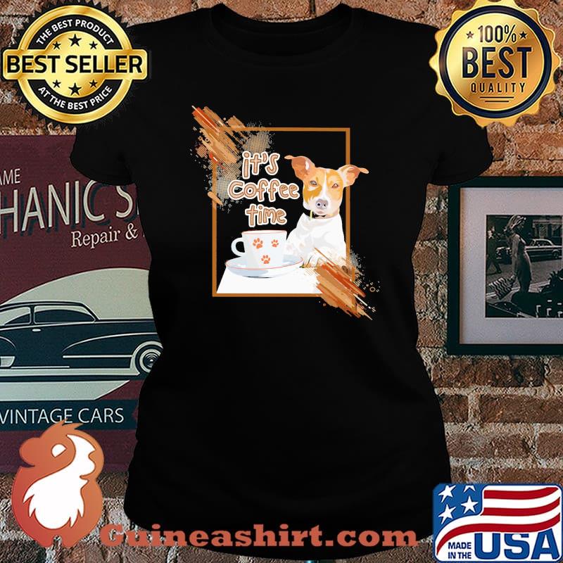 Miniature fox terrier it's coffee time s Laides tee