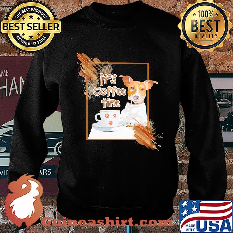 Miniature fox terrier it's coffee time s Sweater
