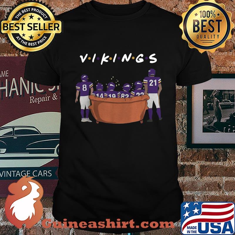 Minnesota vikings football team sitting sofa shirt