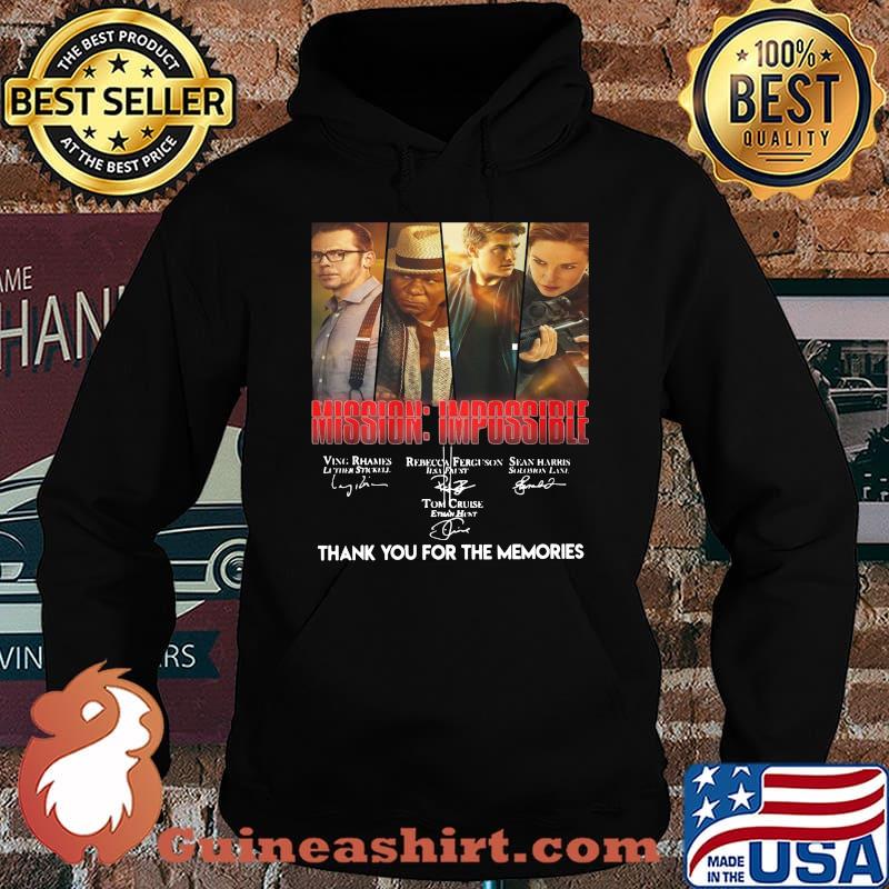 Mission impossible thank you for the memories signatures s Hoodie