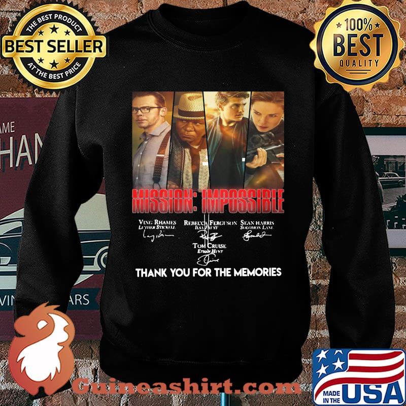 Mission impossible thank you for the memories signatures s Sweater