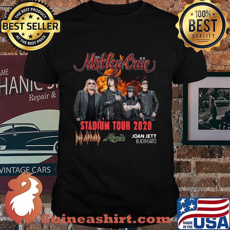 Motley crue stadium tour 2020 def leppard poison joan jett blackheart shirt