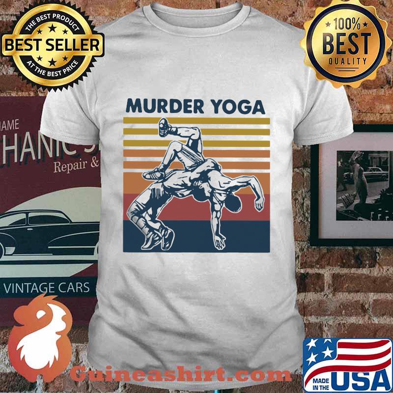 Murder yoga vintage retro taekwondo shirt