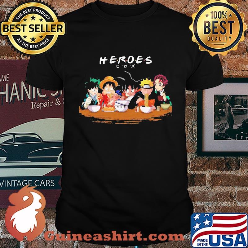 Naruto movie cartoon characters heroes shirt