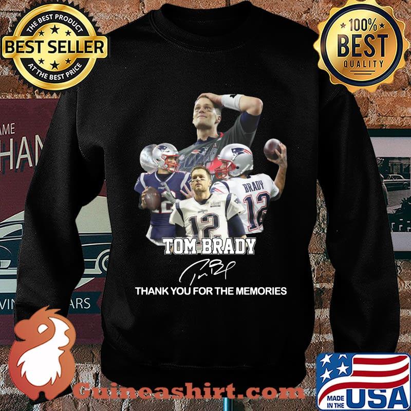 New england patriots tom brady thank you for the memories signature s Sweater