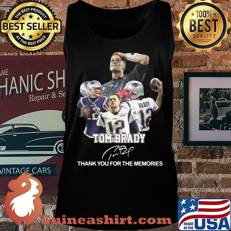 New england patriots tom brady thank you for the memories signature s Tank top